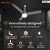 Havells 1200mm Crista Underlight BLDC Ceiling Fan – Slate Chrome