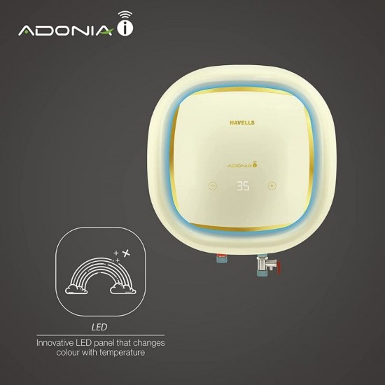 Havells Adonia i 25L With Wifi Storage Water Heater, Ivory Gold