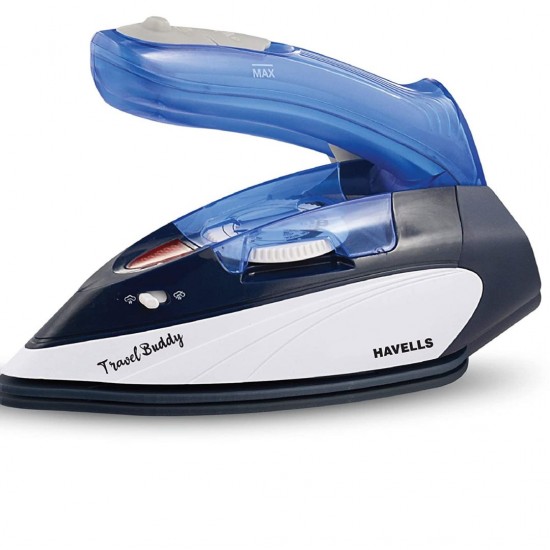Havells Travel Buddy 800 watt Steam Iron, Blue Grey Havells Travel Buddy 800 watt Steam Iron, Blue Grey