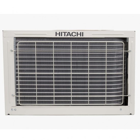 Hitachi 1.5 Ton 3 Star Window AC RAW318HEDO  2021 Model, Copper Condenser, White