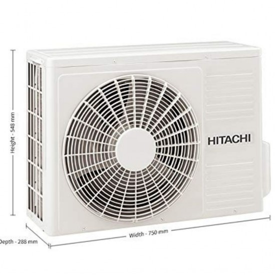 Hitachi Zunoh 3100F 1.5 Ton 5 Star Split Ac Copper RAC518IVD, White