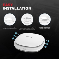 Honeywell Move Pure3 ,dust & smoke,CADR upto24 m³/h. with 3xUSB Charging ports, Hepa filter & Ionizer which removes 99.9% PM0.1 particles, Car Air Purifier