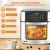 INALSA Aero Crisp 16L Air Fryer Oven – 12-in-1 Multifunction, 1800W Power, Stainless Steel Body, Rotisserie, Convection, silver/ Black