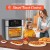 INALSA Aero Crisp 16L Air Fryer Oven – 12-in-1 Multifunction, 1800W Power, Stainless Steel Body, Rotisserie, Convection, silver/ Black