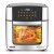 INALSA Aero Crisp 16L Air Fryer Oven – 12-in-1 Multifunction, 1800W Power, Stainless Steel Body, Rotisserie, Convection, silver/ Black