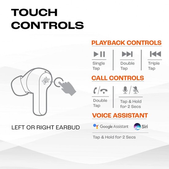 JBL Wave 200 TWS, 20 Hours Playtime, JBL Deep Bass Sound, Black