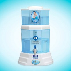 Kent Gold Optima 20L Gravity Based, UF Technology Based, Non-Electric & Chemical Free, Counter Top Water Purifier, White