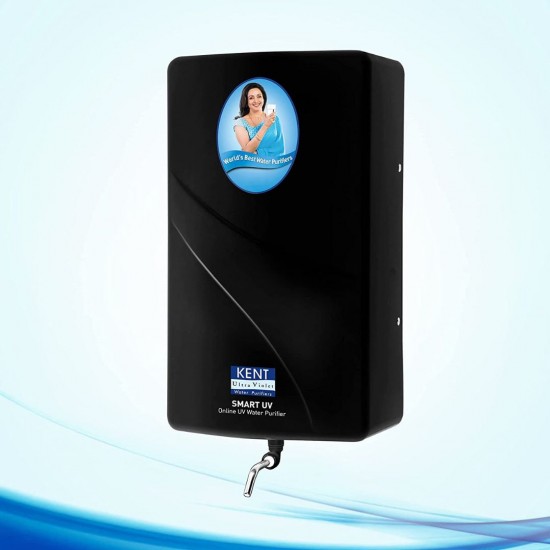 KENT Smart UV, 4 Stage Smart Online UV Water Purifier, Black