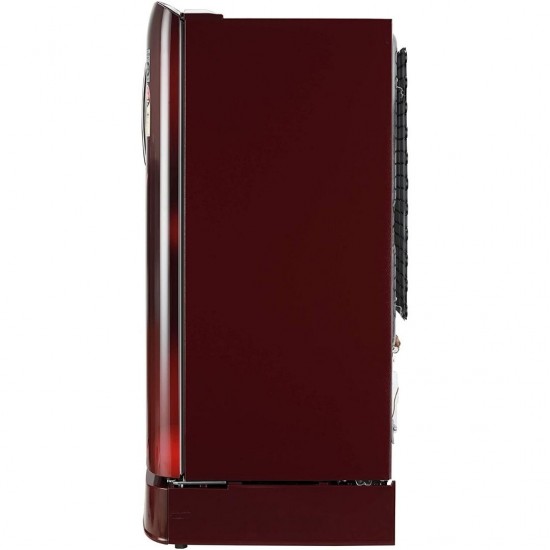 LG 190 L 4 Star Smart Inverter Direct cool Single Door Refrigerator GL-D201ASCY, Scarlet Charm