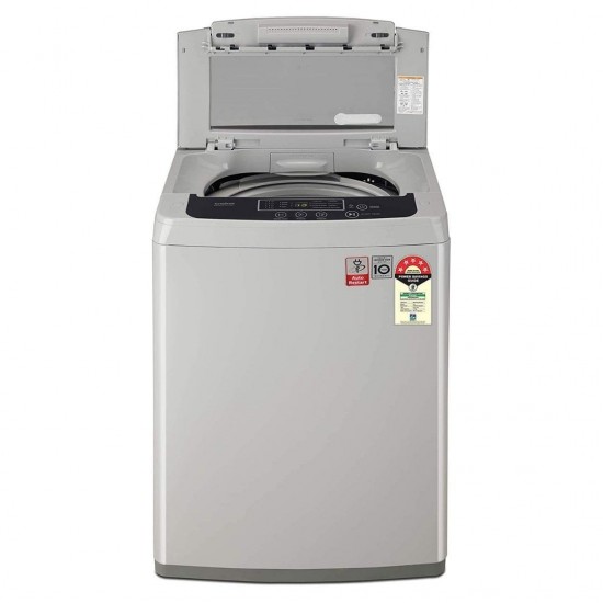 LG 7.5 Kg 5 Star Top Load Fully Automatic Smart Inverter Washing Machine T75SKSF1Z, Middle Free Silver