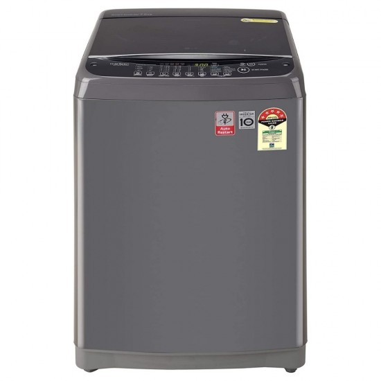 LG 7 kg 5 Star Inverter Fully-Automatic Top Loading Washing Machine Jet Spray+ T70SJMB1Z, Middle Black