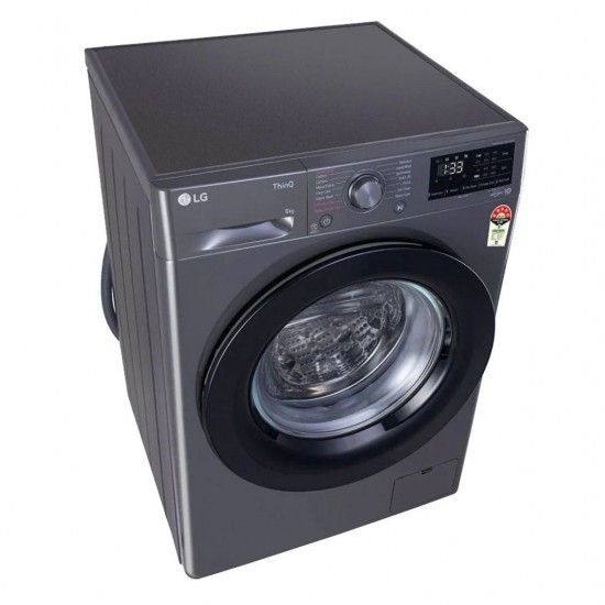 LG 9kg 5 Star Fully Automatic Front Load Washing Machine (FHV1409Z4M, LG ThinQ with Wi-Fi, Middle Black