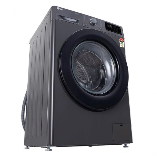LG 7 Kg 5 Star Inverter Fully Automatic Front Load Washing Machine, FHV1208Z5M, Built-In Heater, Middle Black