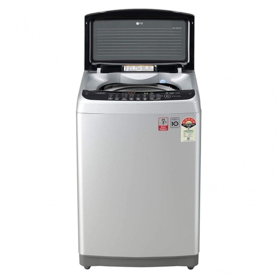 LG 8 Kg 5 Star Inverter Fully-Automatic Top Loading Washing Machine T80SJFS1Z, Free Silver