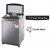 LG 8.0 Kg 5 Star Fully-Automatic With Jet Spray Smart Inverter Top Loading Washing Machine T80SJSS1Z, Free Silver
