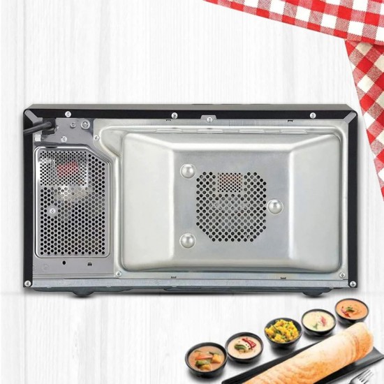 LG MC2146BG 21L Convection Microwave Oven – 151 Auto Cook Menus, Glossy Black