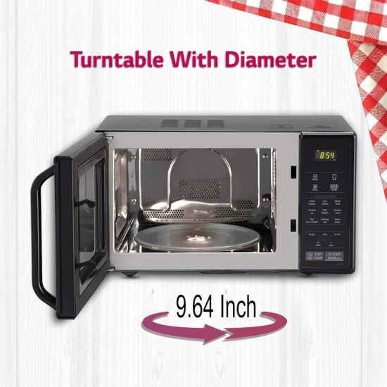 LG MC2146BG 21L Convection Microwave Oven – 151 Auto Cook Menus, Glossy Black