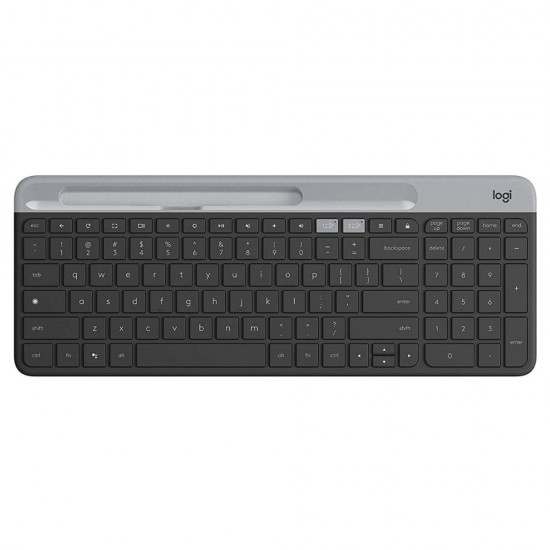 Logitech K580 Slim Multi-Device Wireless Bluetooth/USB Keyboard, Black