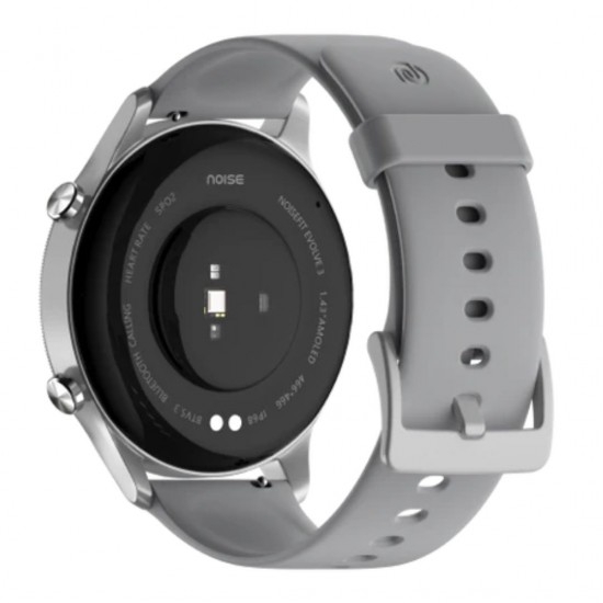 Noise Evolve 3 1.43" Amoled Smartwatch, 100+ Sport Modes, IP68 Water Resistance, Silver Grey