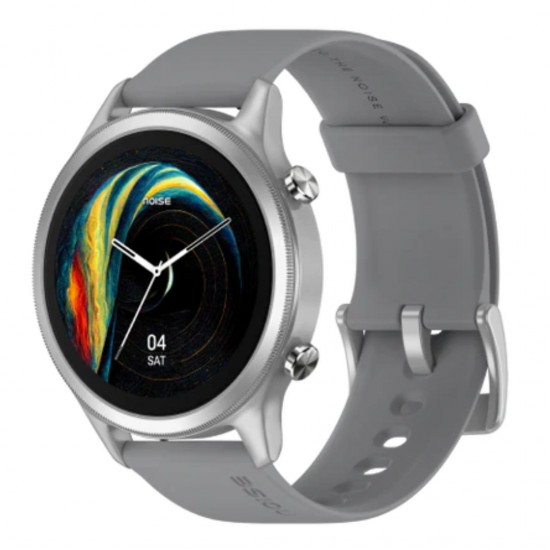 Noise Evolve 3 1.43" Amoled Smartwatch, 100+ Sport Modes, IP68 Water Resistance, Silver Grey