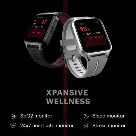 Noise X-Fit 1 Fitness Tracker With 1.52" IPS TruView Display, 10 Day Battery, Smart Watch, Silver Grey