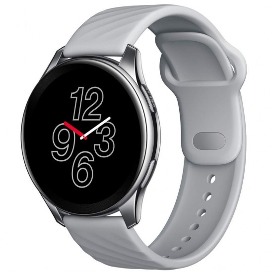 OnePlus Smart Watch 46mm dial, Warp Charge, 110+ Workout Modes, Smartphone Music,SPO2 Health Monitoring & 5ATM + IP68 Water Resistance, Moonlight Silver