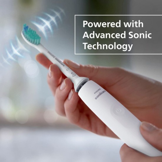 Philips Sonicare 3100 Series Electric Toothbrush, Smart Sensor Technology, HX3671/13, White