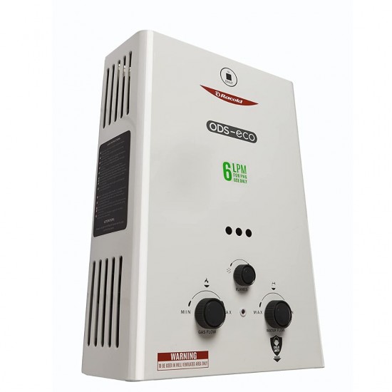 Racold ODS-ECO PNG 6L Gas Water Geyser, White