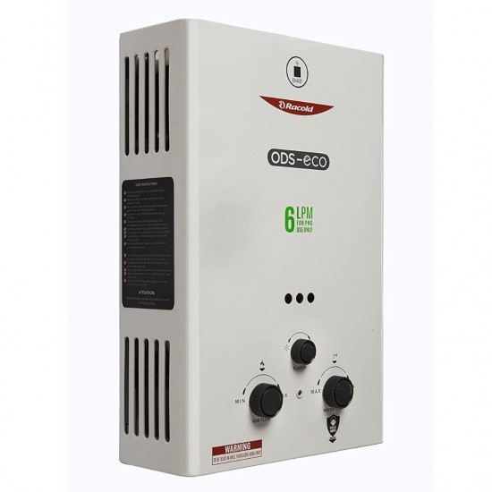 Racold ODS-ECO PNG 6L Gas Water Geyser, White