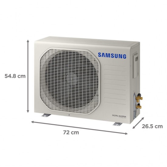 Samsung 1.5 Ton 3 Star Wind Free 5-in-1 Convertible Inverter Split AC 2022 Model, Copper Condenser AR18BY3ANWK, White