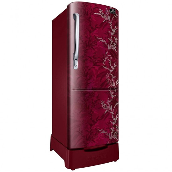 Samsung 230L 3Star Inverter Direct-Cool Single Door Refrigerator RR24T285Y6R/NL, Mystic Overlay Red