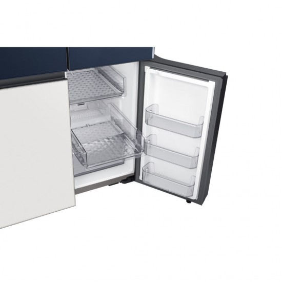 Samsung 934 L Frost Free Side by Side Bespoke Refrigerator, Glam Navy White