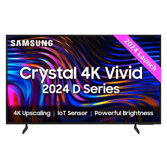 Samsung UA50DUE70BKLXL 125 cm (50 inches) D Series Crystal 4K Vivid Ultra HD Smart LED TV, Black