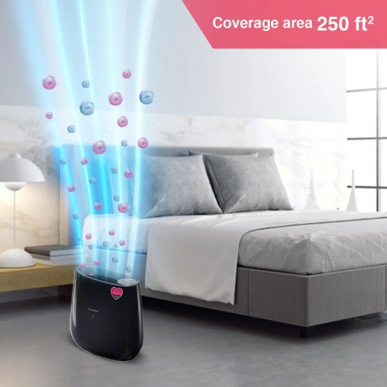 Sharp Air Purifier FP-JA30M-BK with Patented PCI Technology, HEPA Filter, Black