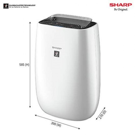 Sharp FP-J40M-W True HEPA H14 EN1822 Portable Room Air Purifier, White