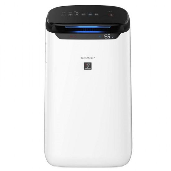 Sharp FP-J60M-W Dual Purification True HEPA H14, Carbon, Pre-Filter, White