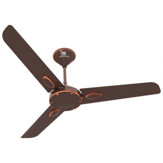 Standard Amazer 1200mm 3 Blade Ceiling Fan, Espresso Brown Copper