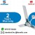 Standard Qite Pro 1200mm 3 Blade Dual Colour Finish Ceiling Fan, Aqua Sapphire