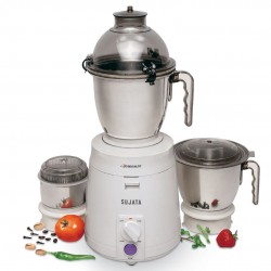 Sujata Dynamix 900 Watts Mixer Grinder 3 Jars, White