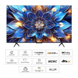 TCL 50C61B  126 cm (50 inches) 4K Ultra HD Smart QLED Google TV,  Black