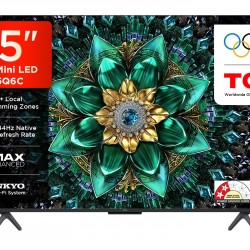 TCL 75C6K Series 189cm 4K Ultra HD Mini LED Google TV - ONKYO 2.1 Hi-Fi System, Dolby Vision IQ, HDR 10+/HLG, Dolby Atmos, Ultra Slim Design