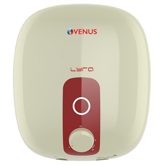 Venus Lyra 10R 10 Litres 5 Star 2000 Watts Storage Water Heater, Ivory Red