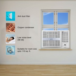 Voltas 1 Ton, 5 Star, Inverter Window AC Copper, 125V Vertis Pearl, White