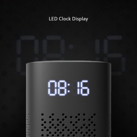 Xiaomi Smart Speaker with Google Assistant, IR Control, LED Clock Display, 360° Surround Sound, Black